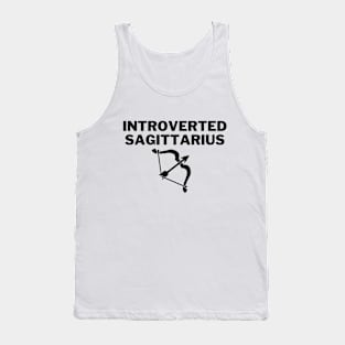 Introverted Sagittarius - Bow and Arrow Tank Top